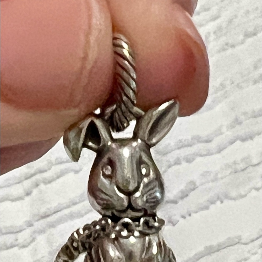 Brighton Silver and Green Clover Charm Set - Picture 2 of 5
